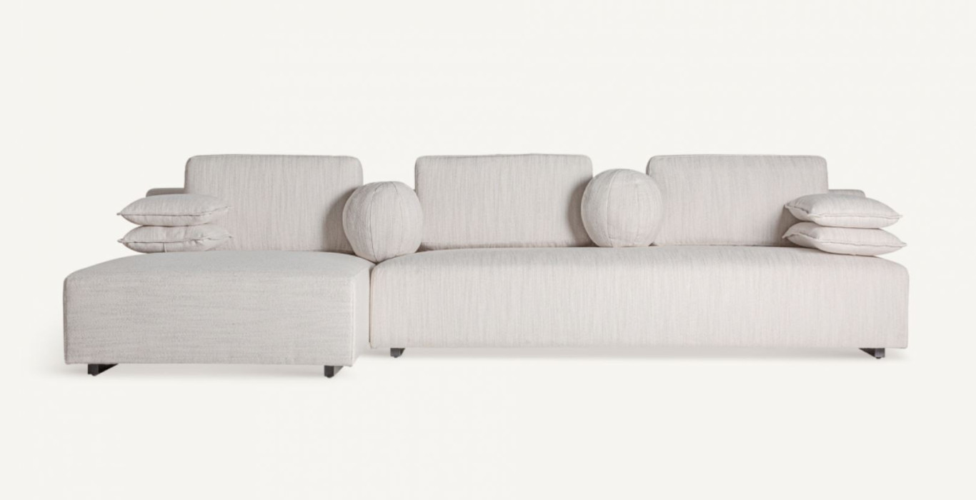 Sofá com chaiselongue Trau