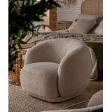 Bouclé private armchair