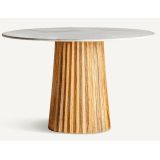 Mesa de Jantar Redonda Plissé